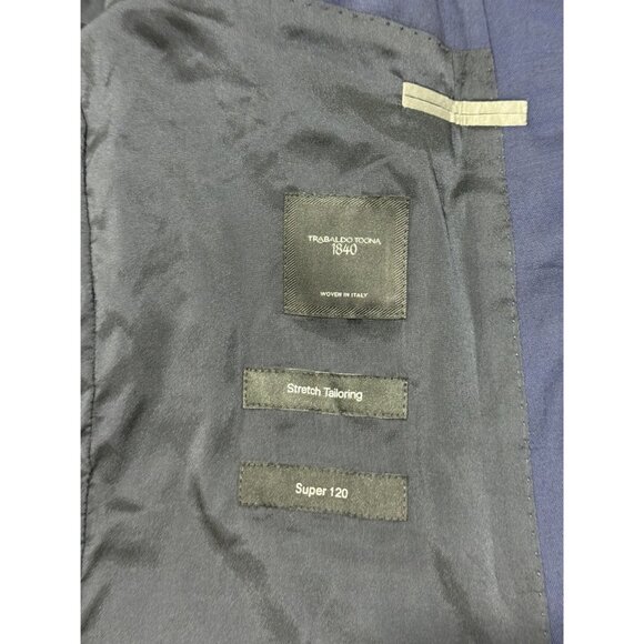 HUGO BOSS - "TRABALDO TOGNA" Super 120's Stretch Fabric Blue Suit 40R - Picture 5 of 13